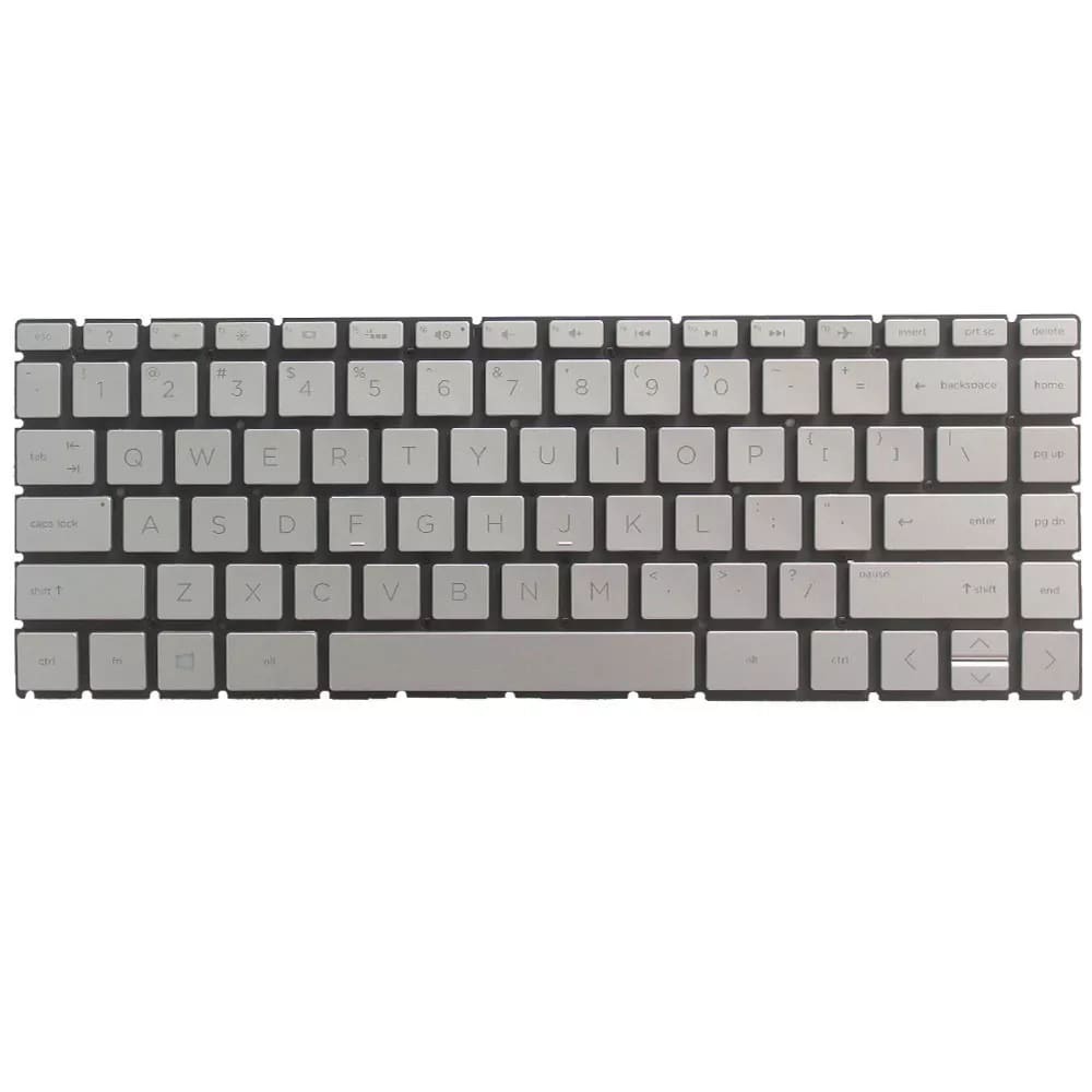 New US Backlit Silver Keyboard Replacement For HP Pavilion 14-CE 14" 2019