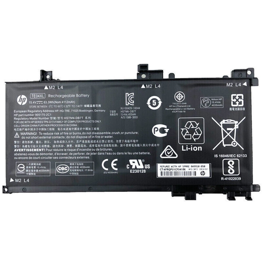 New TE03XL Laptop Battery Replacement For HP Pavilion 15-BC 13" 2017