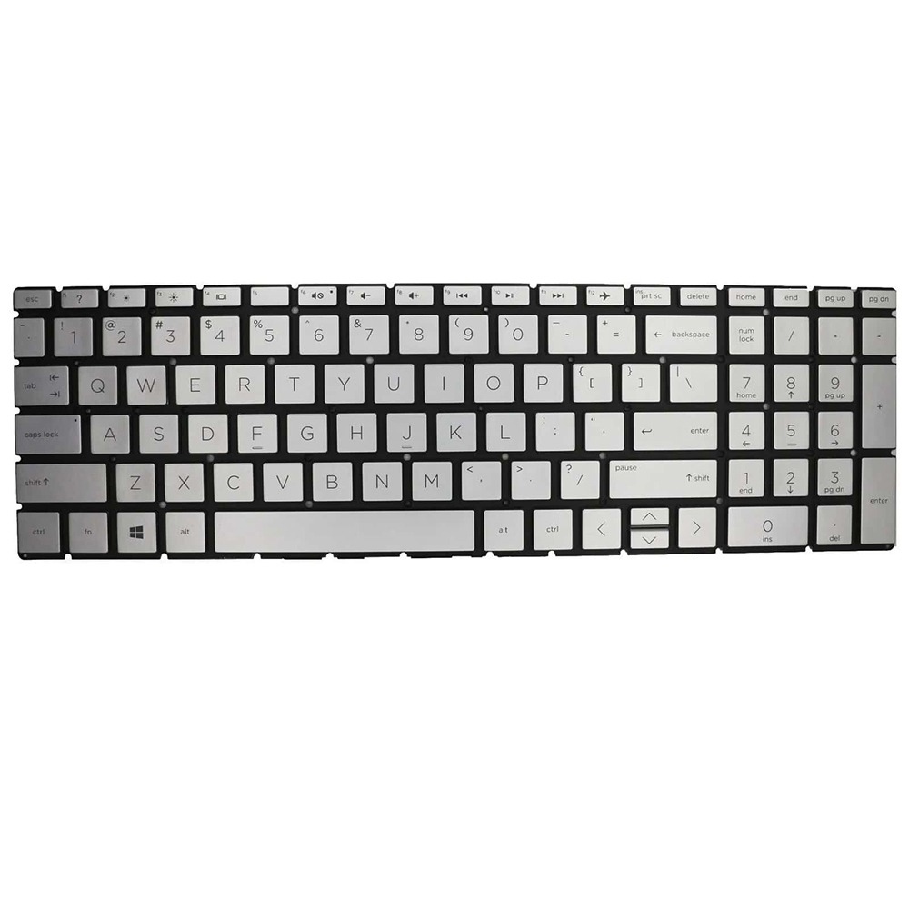 Backlight Keyboard Silver For HP Pavilion 15-CS3153CL