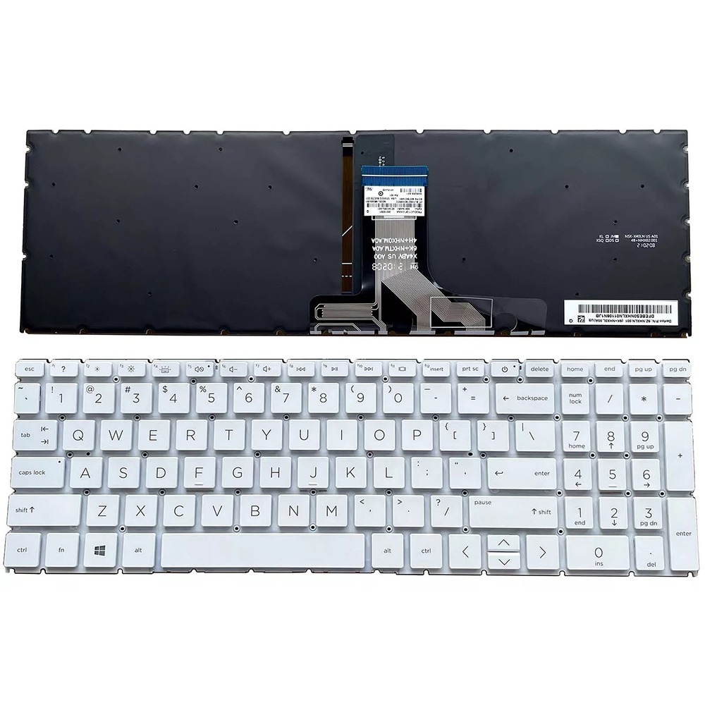 New US Silver Keyboard Backlit For HP Pavilion 15-eg0021nr