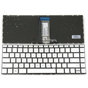 New Silver Keyboard US Backlit Replacement For HP Pavilion x360 14-BA 14" 2017