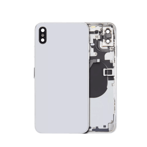 Silver Back Housing with Small Components for iPhone XS Max (No Logo)