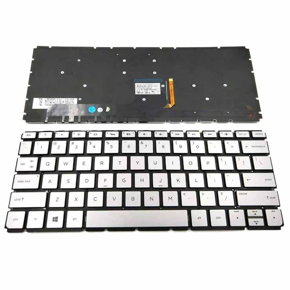 US Silver Backlit Keyboard For HP Envy 13 13-D040NR