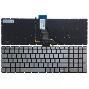 Keyboard US Backlit Silver For HP Envy 13-AH000