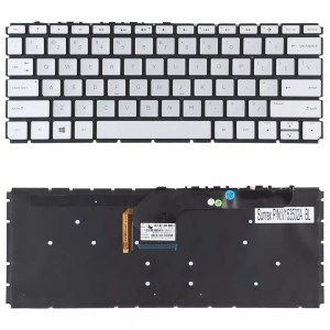 Silver Keyboard with Backlight For HP Envy 13-D010NR