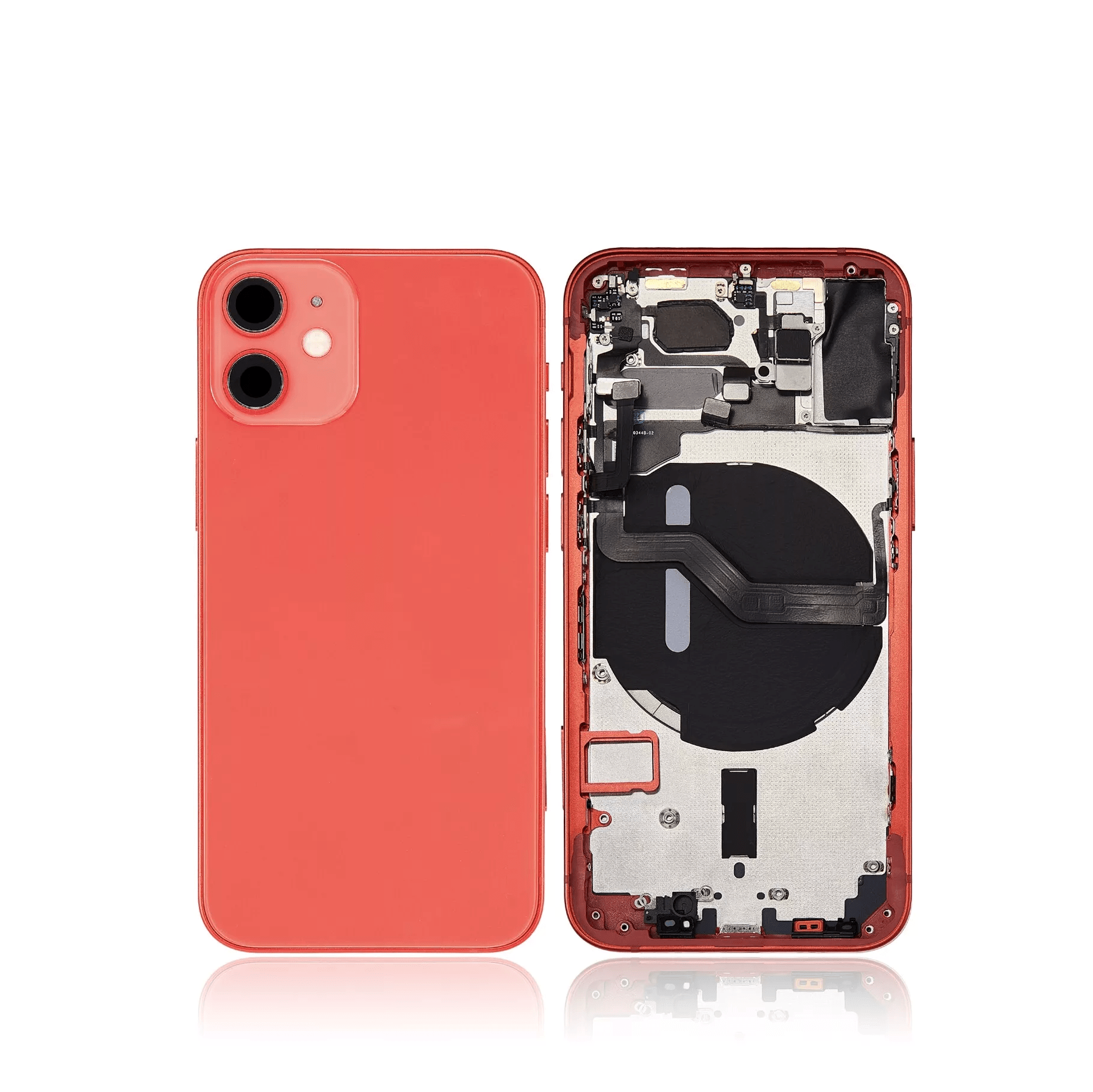 iPhone 12 Mini A2399 back housing with components, Red