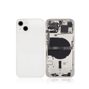 Starlight back housing with small components pre-installed for iPhone 13 A2482 (US Version).