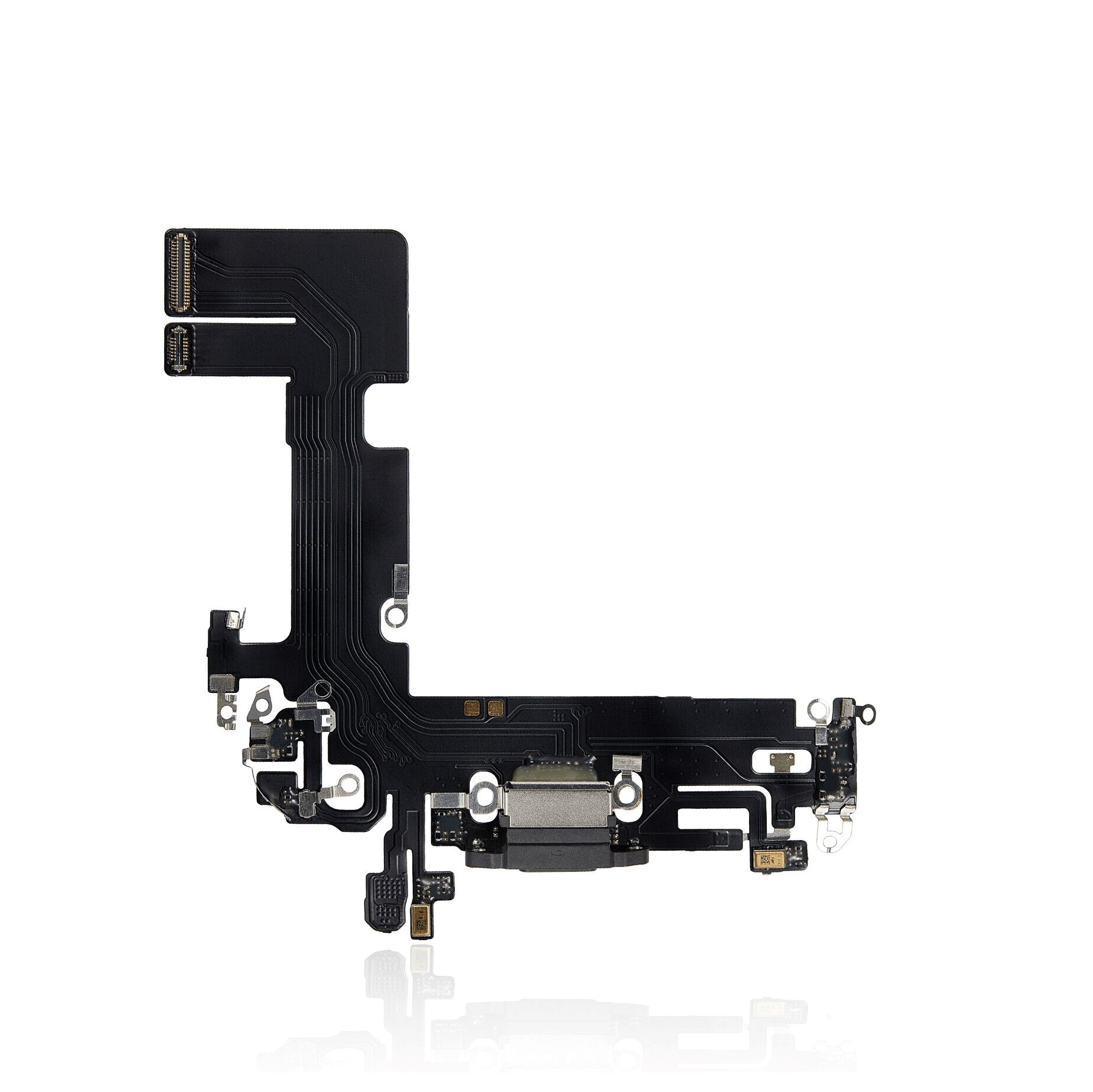 New Charging Port Flex Cable for iPhone 13 A2482 (Aftermarket Plus) in Midnight color.