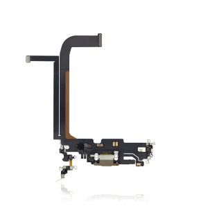 Premium Charging Port Flex Cable for iPhone 13 Pro Max (Gold)