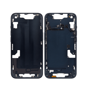 Midnight iPhone 14 A2649 mid-frame housing.
