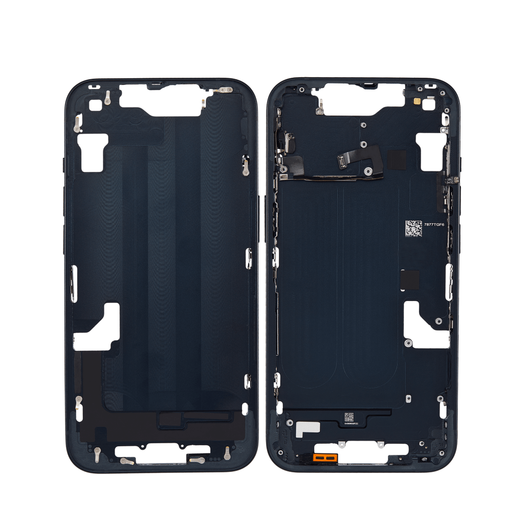 Midnight iPhone 14 A2882 mid-frame housing.