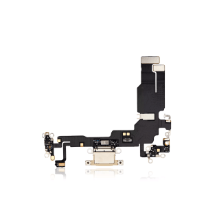 Charging Port Flex Cable for iPhone 15 (Premium) (Yellow)