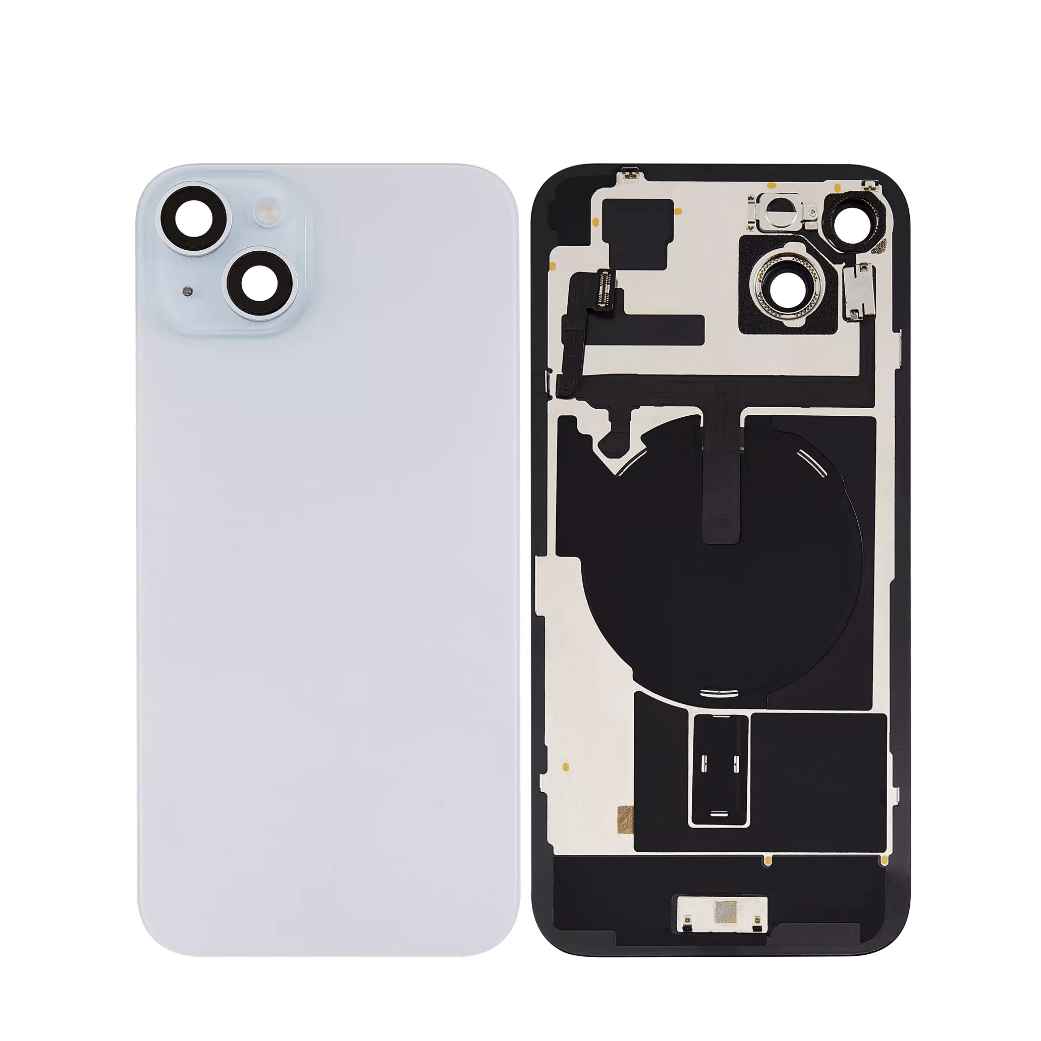 iPhone 15 Plus Black Back Glass (Blue)