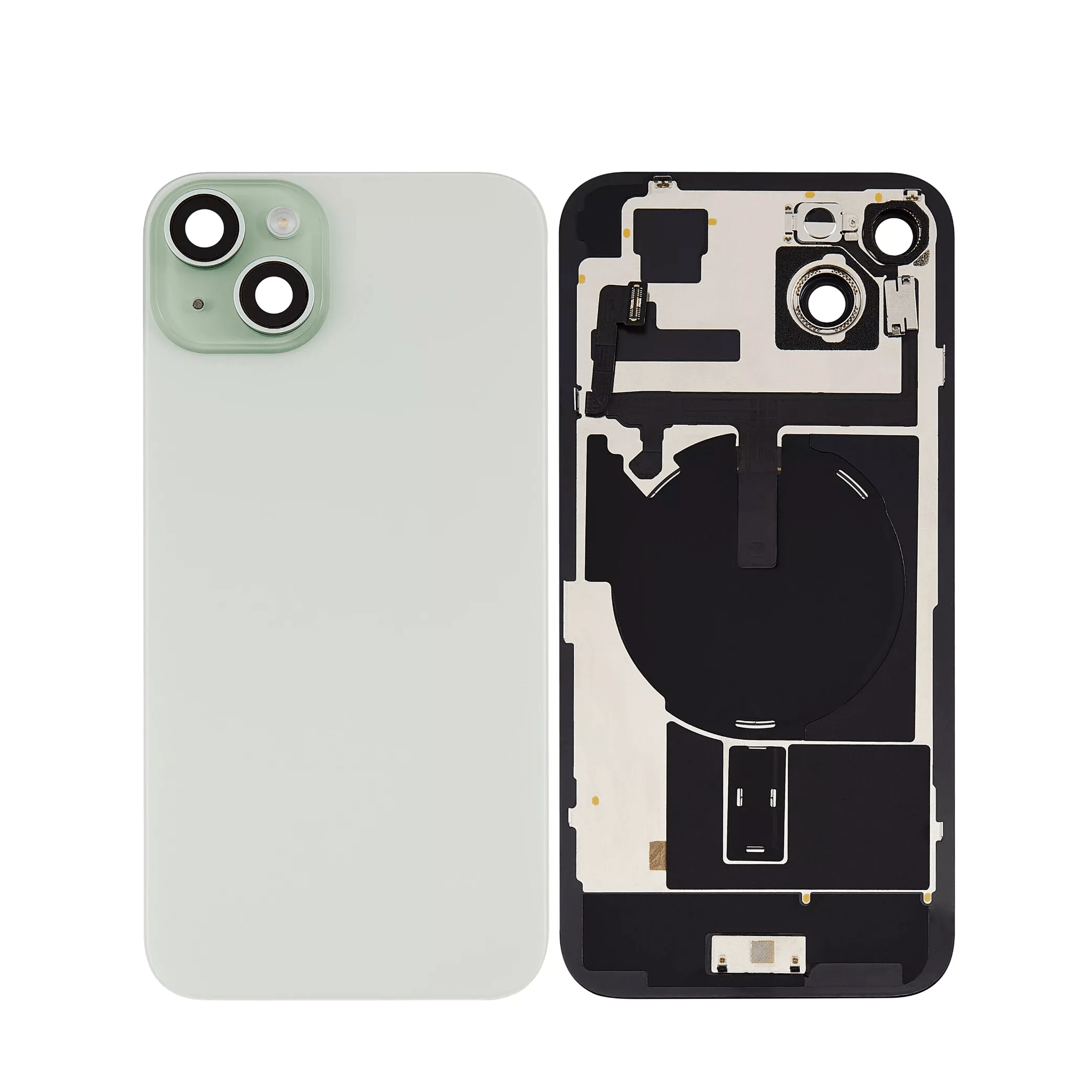 iPhone 15 Plus Black Back Glass (Green)