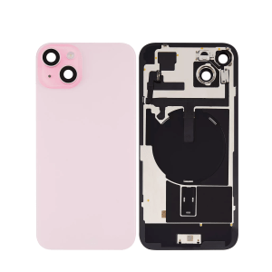 iPhone 15 Plus Black Back Glass (Pink)