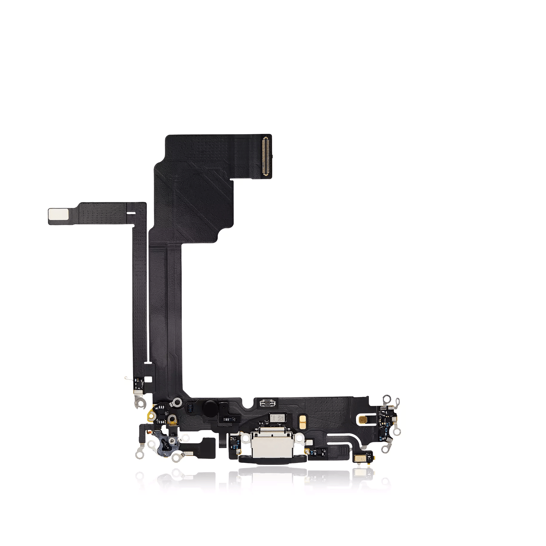 Premium Aftermarket Black Titanium Charging Port for iPhone 15 Pro Max