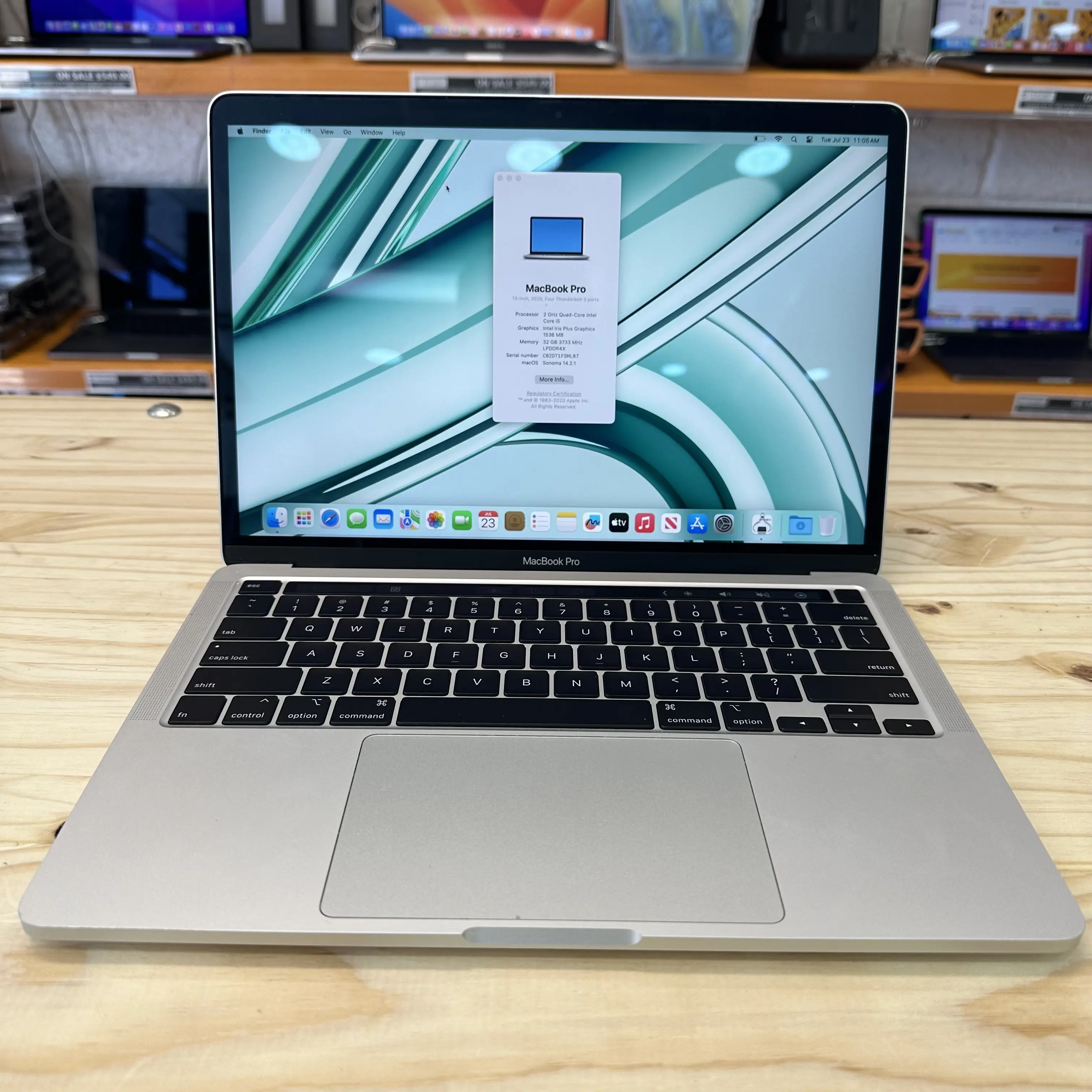 Apple 13" MacBook Pro 2020 with 2GHz i5 Processor, 32GB RAM, and 2TB SSD