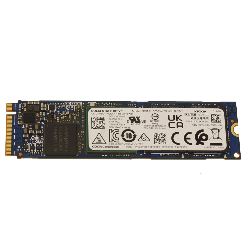 New KP8C4 KIOXIA 512GB NVMe PCIE SSD Hard Drive M.2 2280 Card Replacement For Dell Latitude 5310 13"