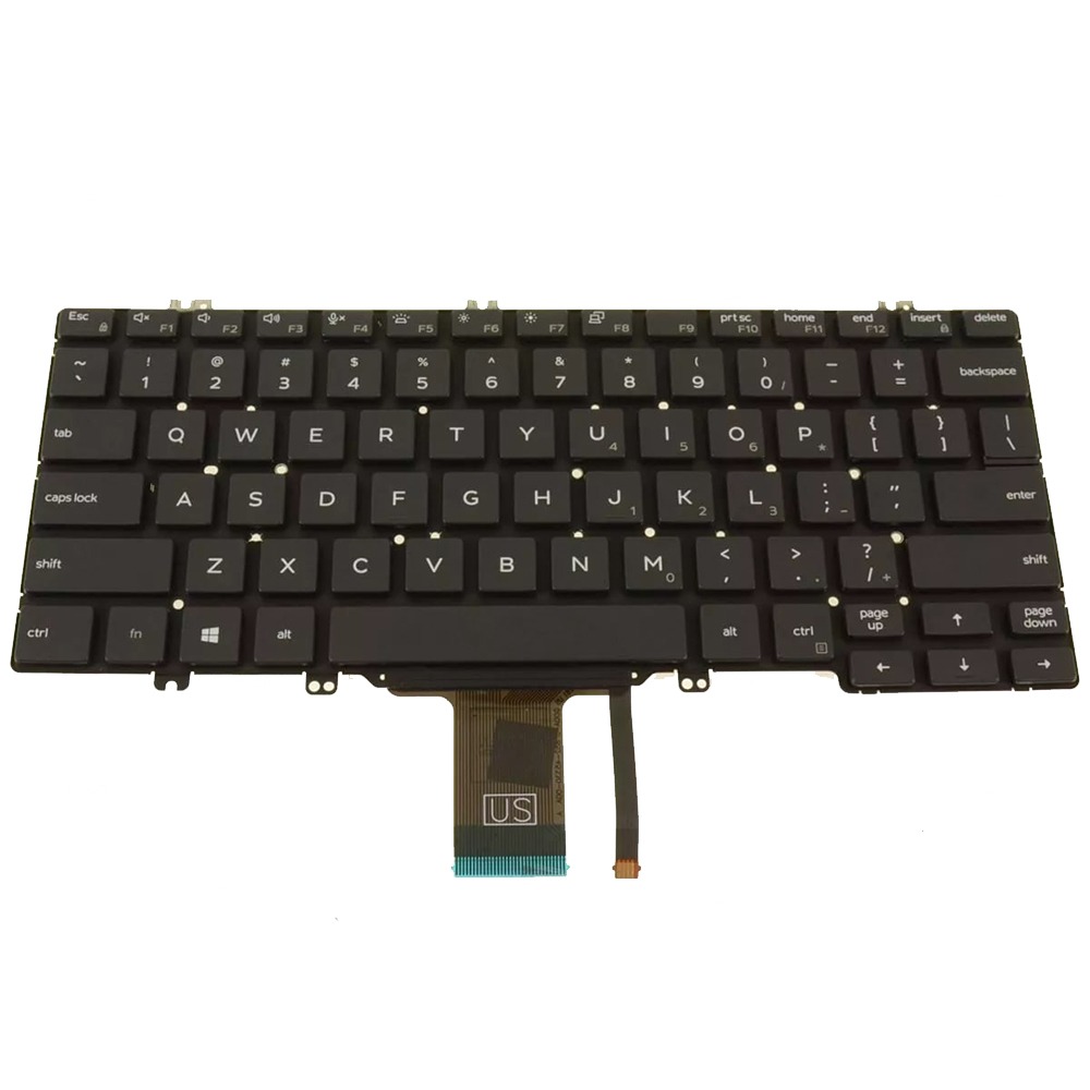 5GJY7 2-in-1 Laptop Keyboard with Backlight For Dell Latitude 5310 7300 5300
