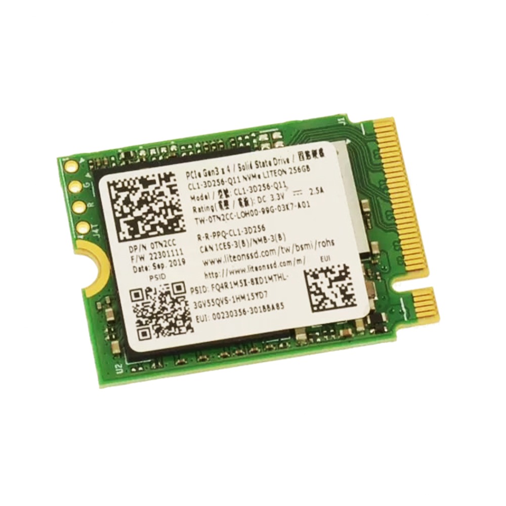 TN2CC Lite On 256GB NVMe PCIE SSD Hard Drive M.2 2230 Card For Dell Latitude 5310