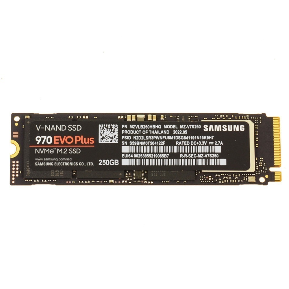 New 51F9G Samsung 970 EVO Plus Series 250GB NVMe PCIE SSD Hard Drive M.2 2280 Card Replacement For Dell Latitude 5310 13"