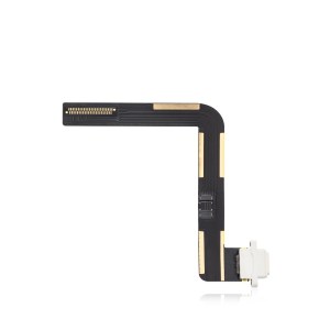 New Charging Port Flex Cable for iPad 6 A1954 2018 (Aftermarket Plus) (White)
