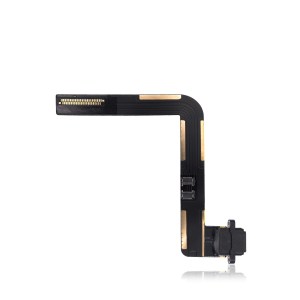 New Charging Port Flex Cable for iPad 6 A1954 2018 (Premium) (Black)
