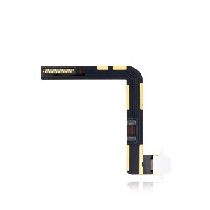 New Charging Port Flex Cable for iPad 7 A2198 2019 (Aftermarket Plus) (Silver)