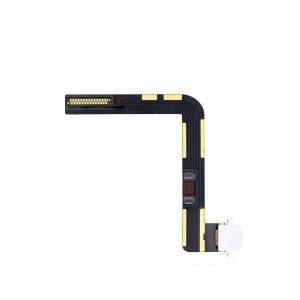 New Charging Port Flex Cable for iPad 7 A2198 2019 (Premium) (Silver)