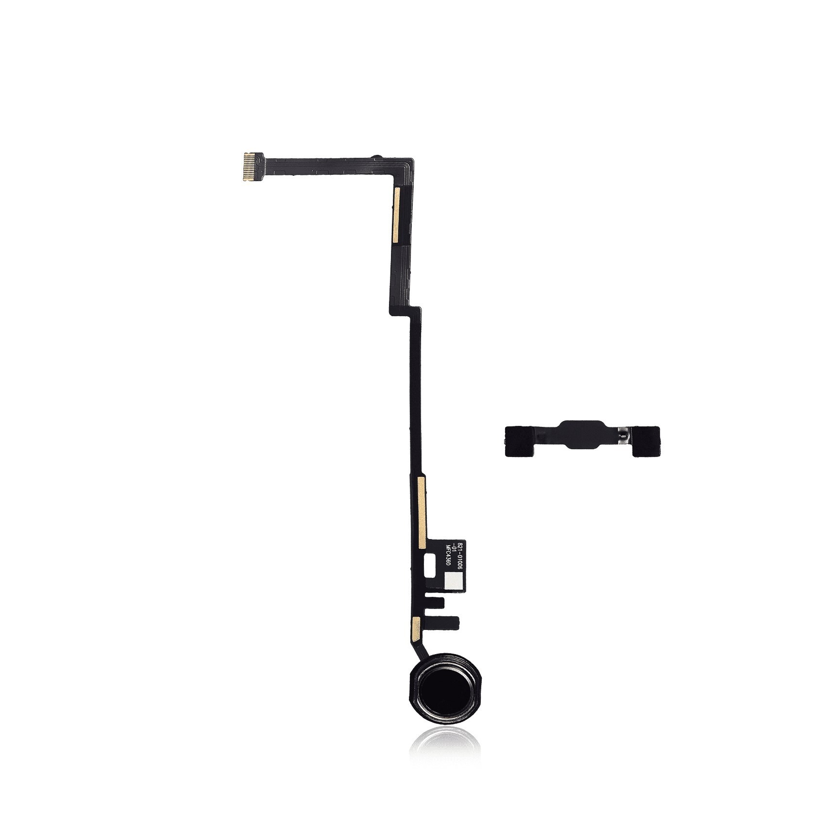 New Home Button Flex Cable for iPad 5 A1823 2017 (Aftermarket Plus) (Black)