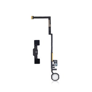New Home Button Flex Cable for iPad 5 A1823 2017 (Aftermarket Plus) (White)