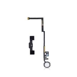 New Home Button Flex Cable for iPad 6 A1954 2018 (Aftermarket Plus) (White)