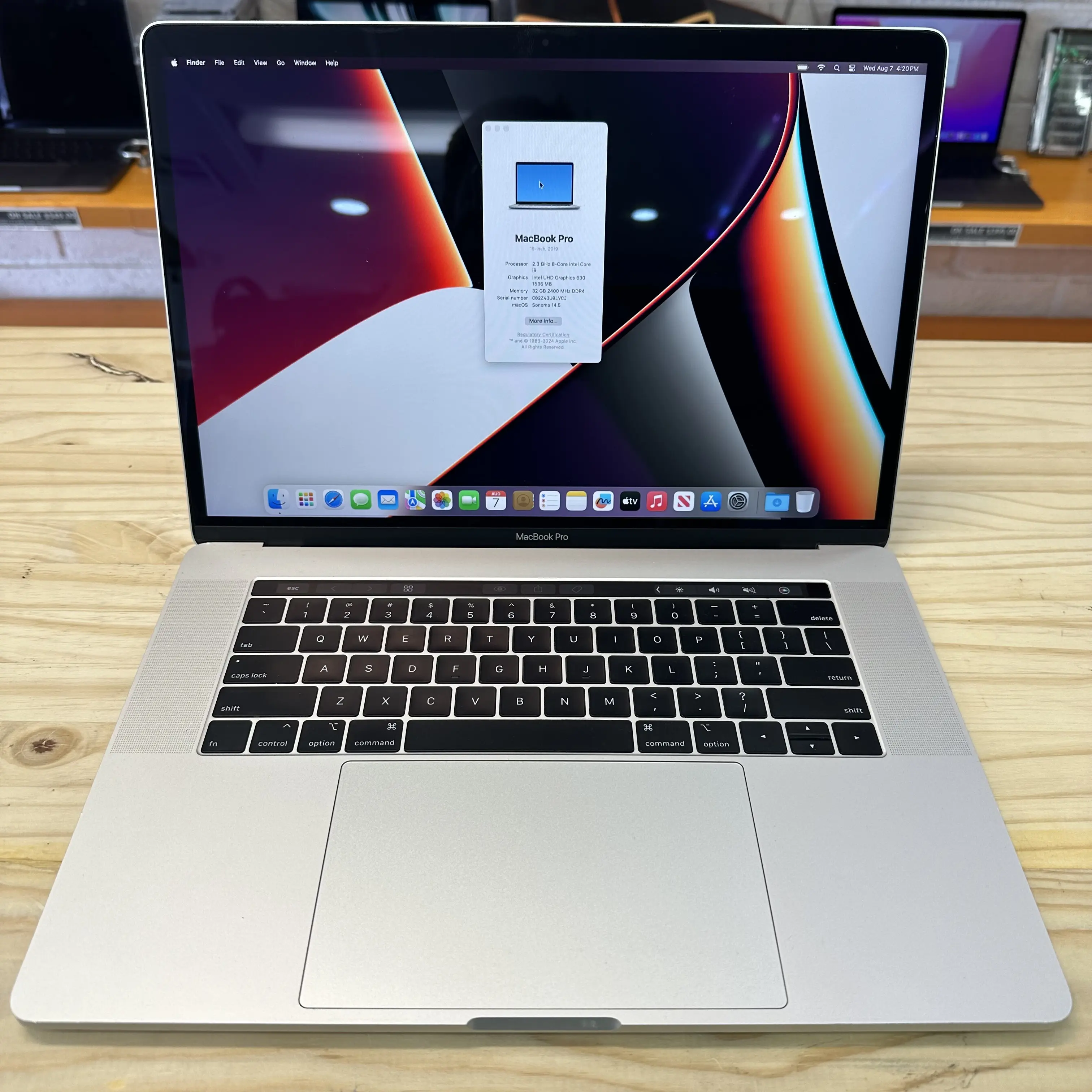 MacBook Pro 15&rdquo; with 2.3GHz i9 Processor, 4TB SSD, and 32GB RAM
