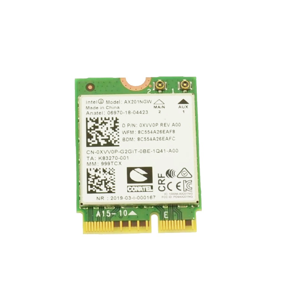 XVV0P AX201 WLAN WiFi 802.11ax / Bluetooth 5.1 M.2 Card For Dell Latitude 5310