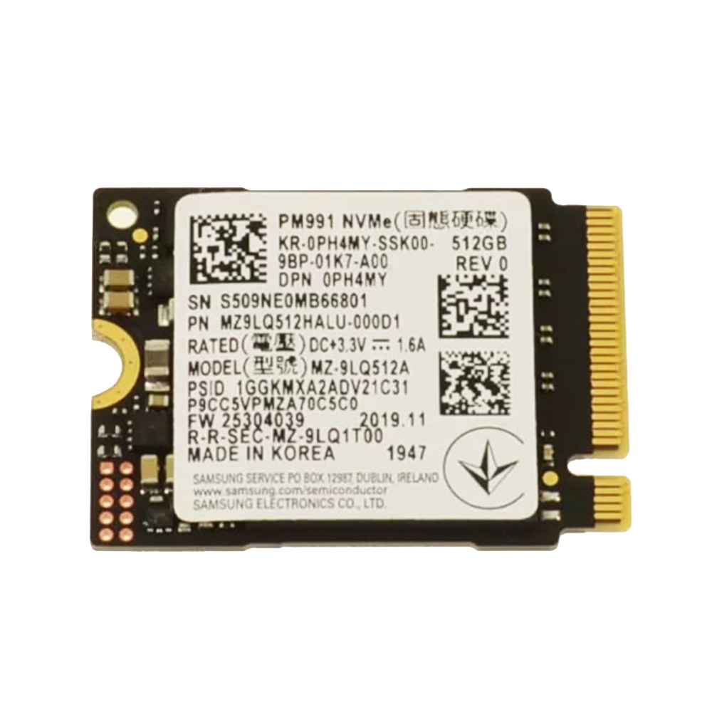 New PH4MY Samsung PM991 512GB NVMe PCIE SSD Hard Drive M.2 2230