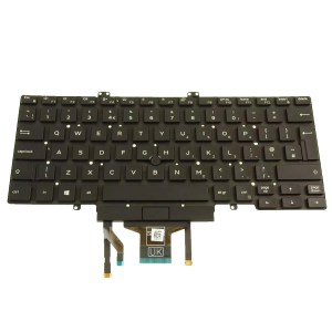 7D2R0 UK Backlit Keyboard - Dual Point for Dell Latitude 5400, 5401, 5410, and 5411