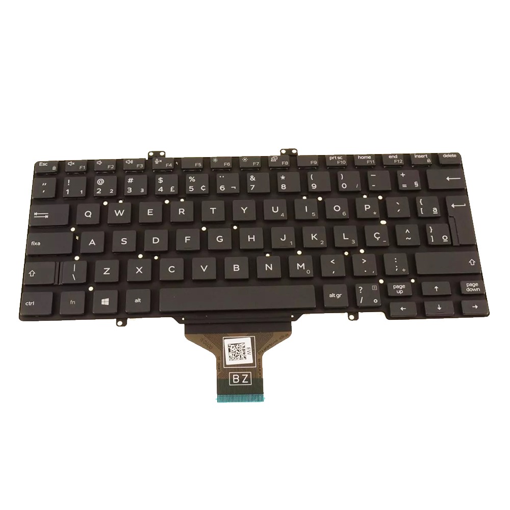 New FGMRW Brazilian Keyboard - Single Point- No Backlit Replacement For Dell Latitude 5400 7400 5401 5410 14"