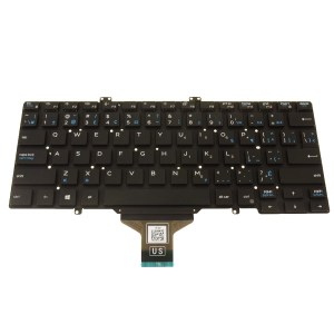 G1K0X French-English Keyboard - Single Point For Dell Latitude 5400 7400 5401 5410