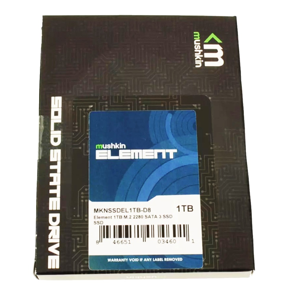 New MKNSSDEL1TB Mushkin Element 1TB SATA SSD Hard Drive M.2 2280 Card Replacement For Dell Latitude 5400 14"