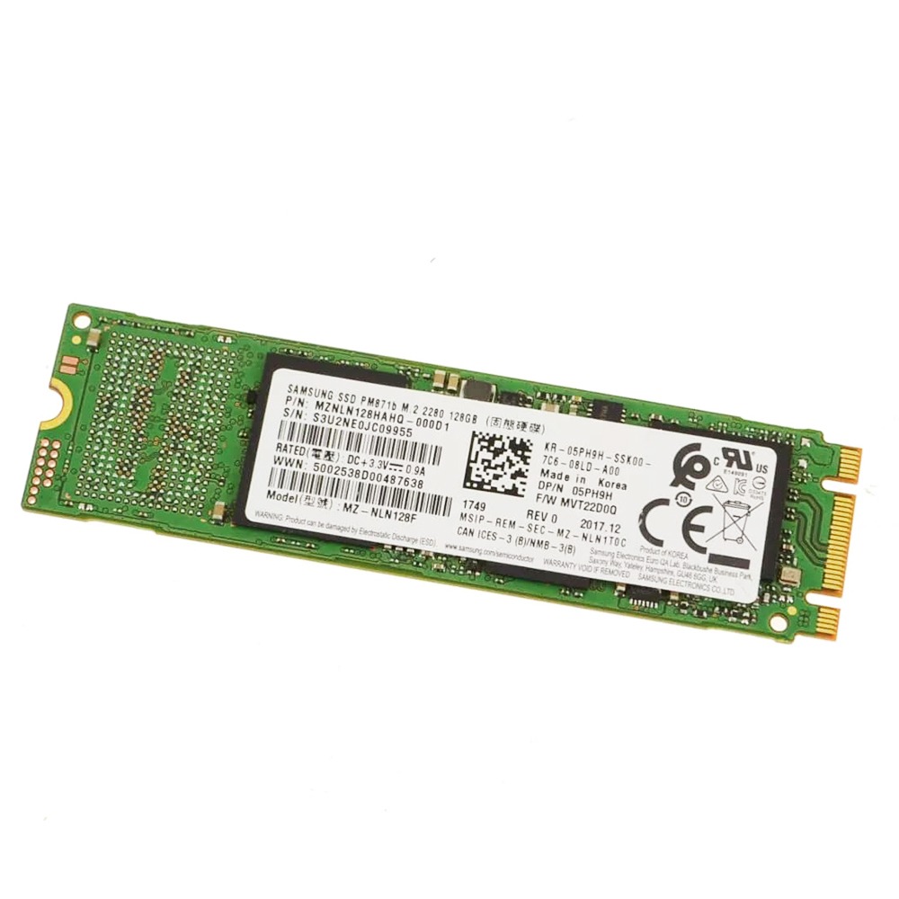New 5PH9H Samsung 128GB SSD Hard Drive M.2 2280 Card Replacement For Dell Latitude 5400 14"