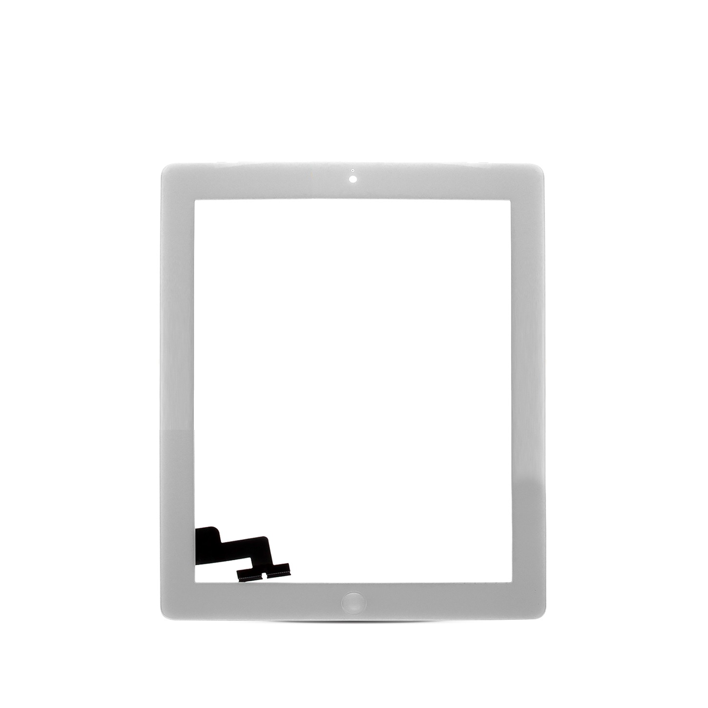 White Digitizer for iPad 2 A1395 2011 (Home Button Pre-Installed) - Aftermarket Plus
