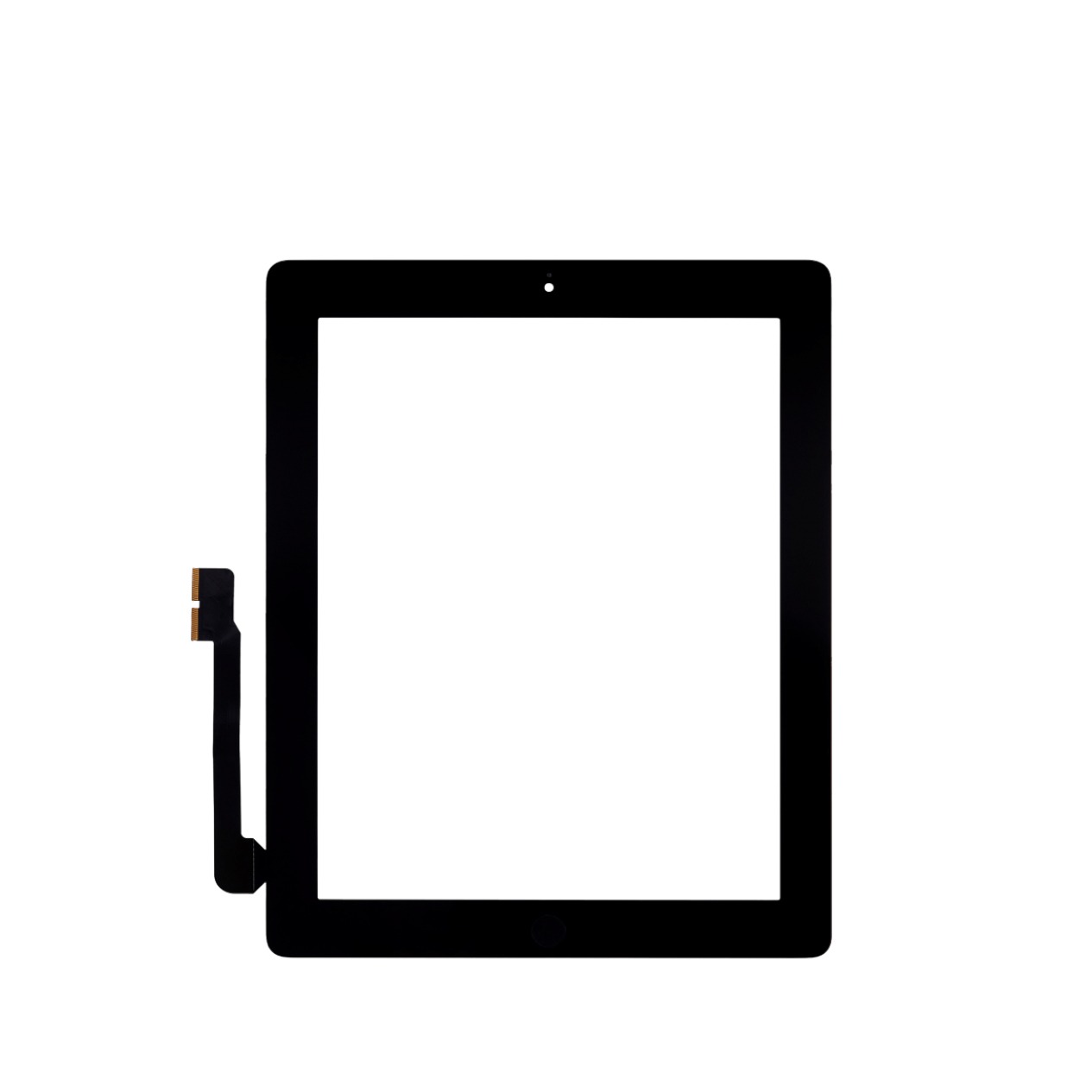 Black Digitizer for iPad 4 A1458 2012 (Home Button Pre-Installed) - Aftermarket Plus
