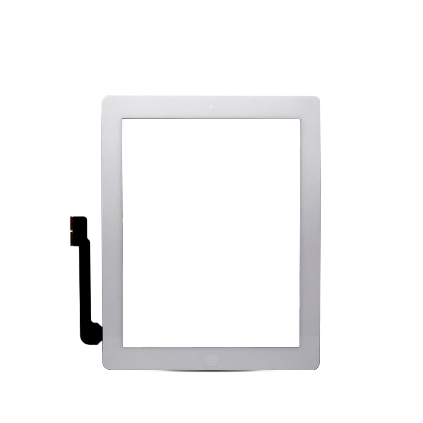 White Digitizer for iPad 4 A1458 2012 (Home Button Pre-Installed Compatible For iPad 4) - Aftermarket Plus