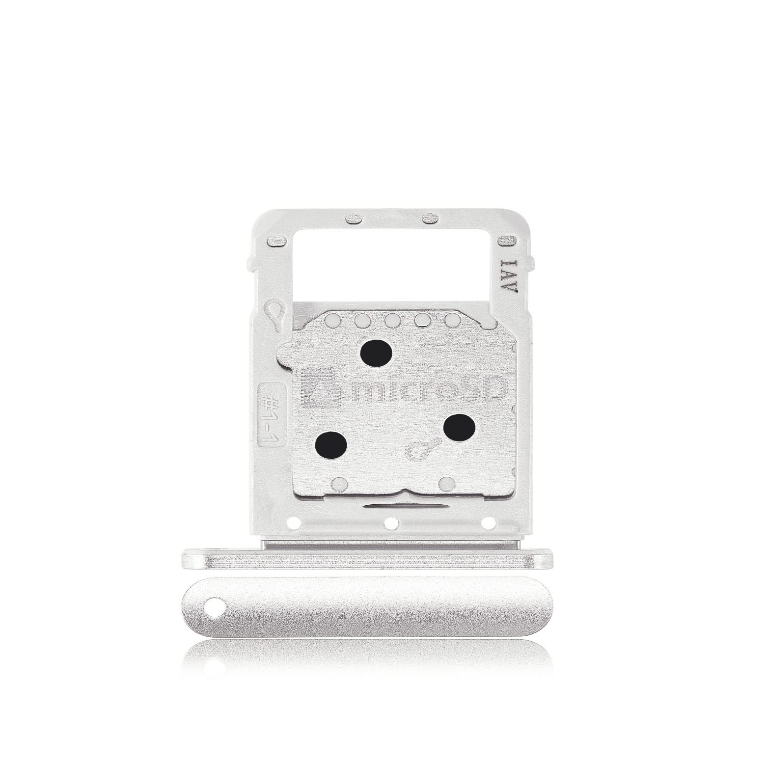 New white SIM card tray for Samsung Galaxy Tab S4 LTE SM-T835 (2018).