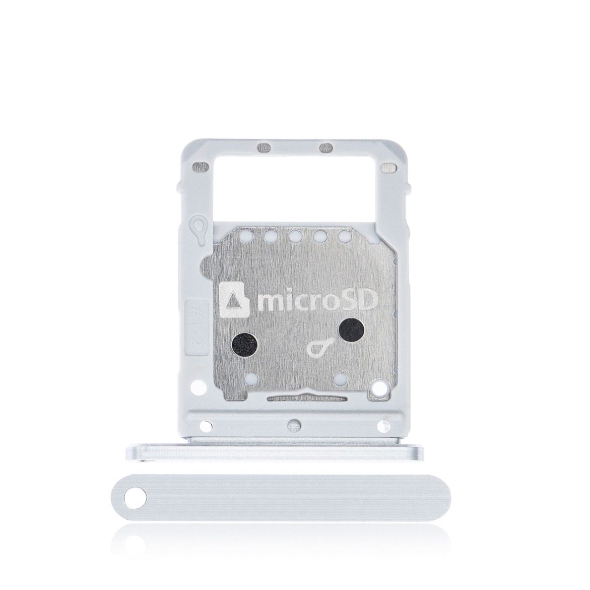 New Mystic Silver SIM card tray for Samsung Galaxy Tab S7 Plus SM-T975 2020.