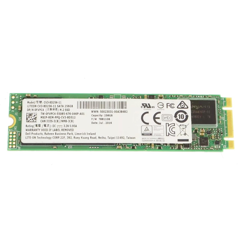 New FVPC4 SSD Hard Drive Lite-On M.2 2280 Card 256GB Replacement For Dell Latitude 5414 Rugged 14"
