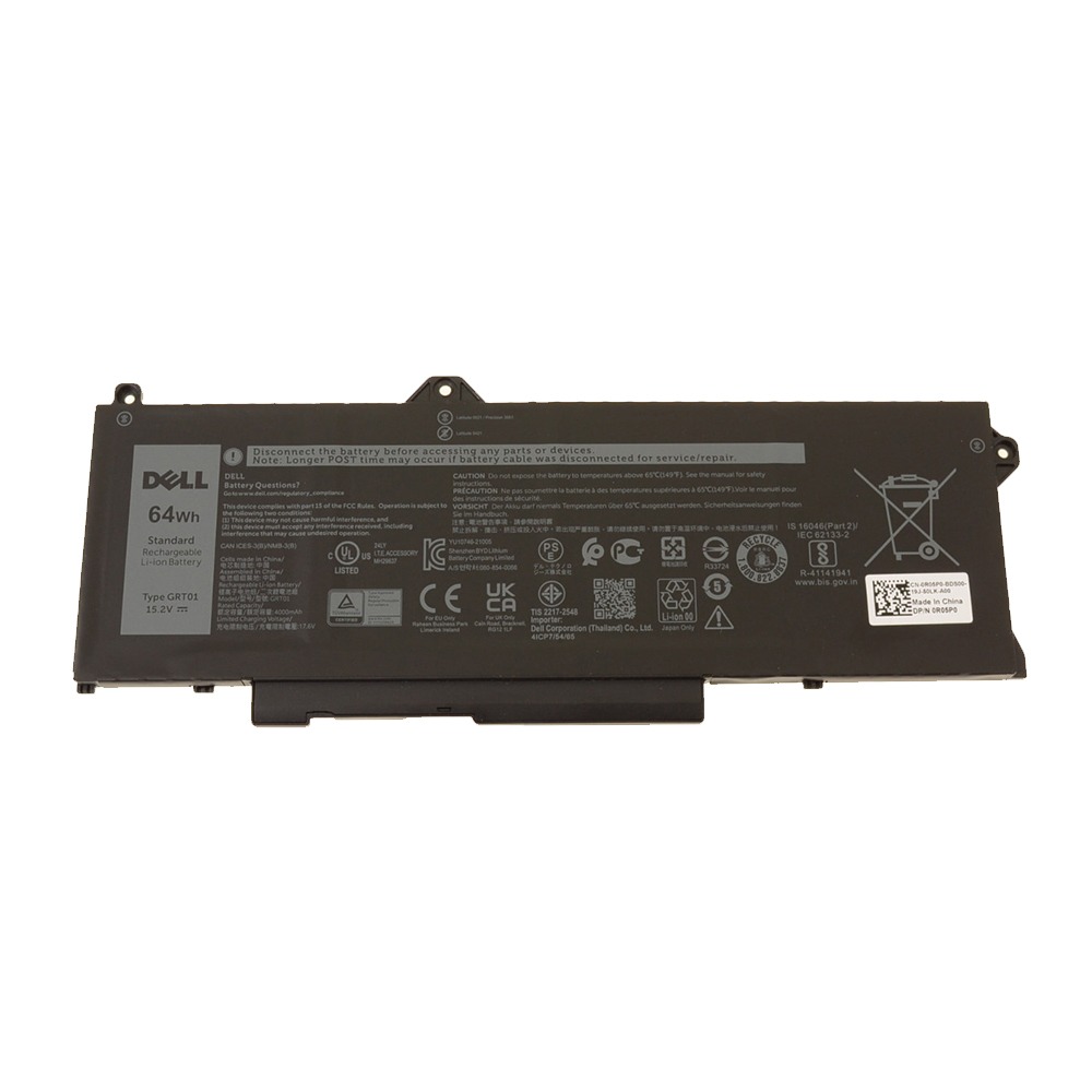 New GRT01 4-Cell 64Wh Laptop Battery Replacement For Dell Latitude 5521 5421 Precision 3561 14"