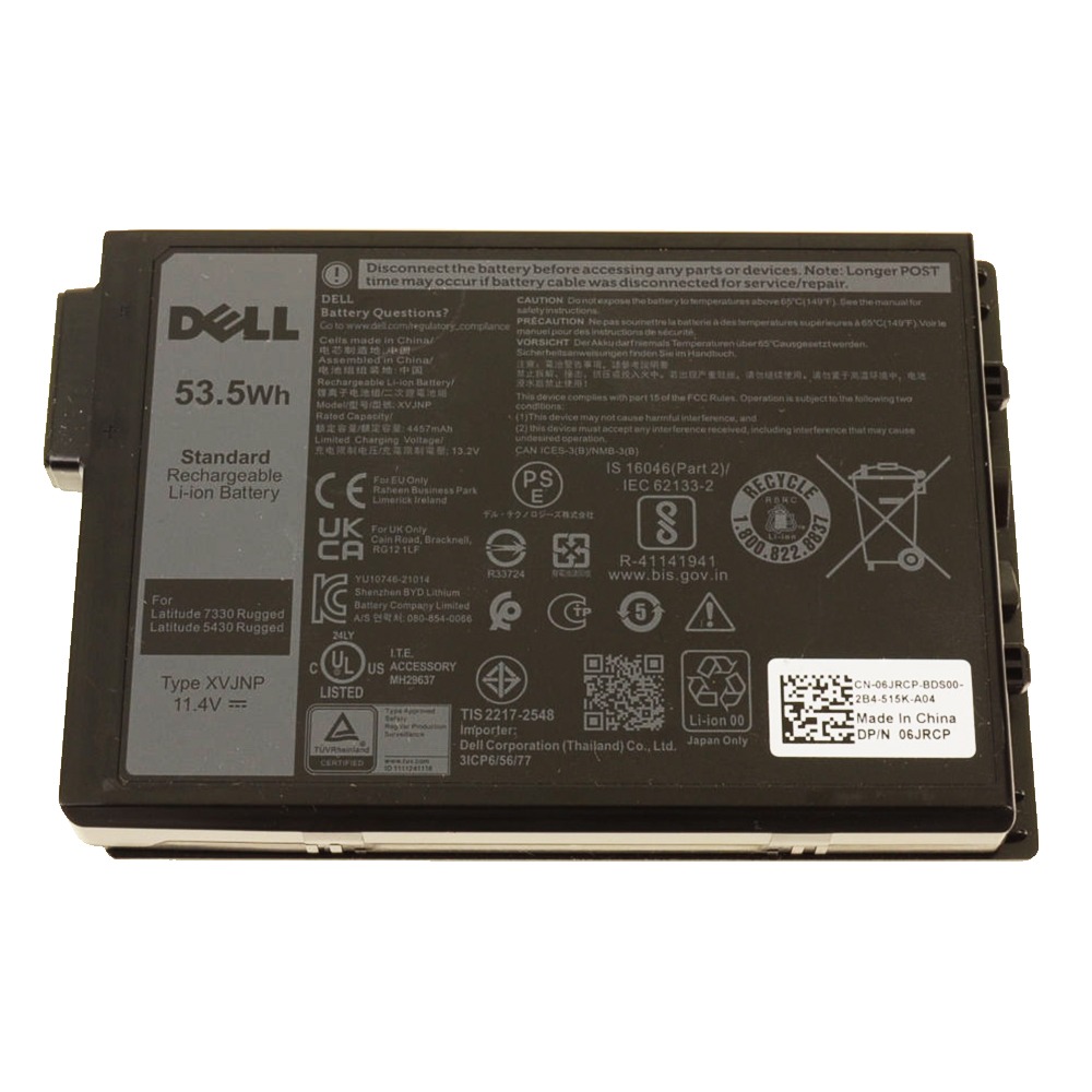 XVJNP 3-cell 53.5Wh Original Battery For Dell Latitude 5430 7330 Rugged