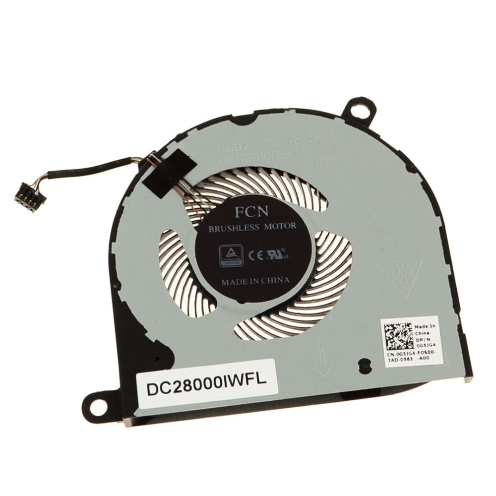 New Dell G5JG4 CPU Cooling Fan Latitude 5480 5490