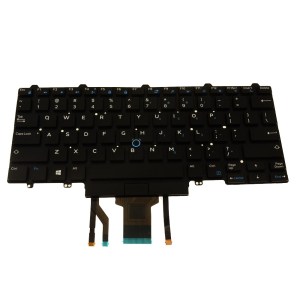 Backlit dual-pointing aftermarket keyboard replacement for Dell Latitude E7450, E5450, 5480, and 7480